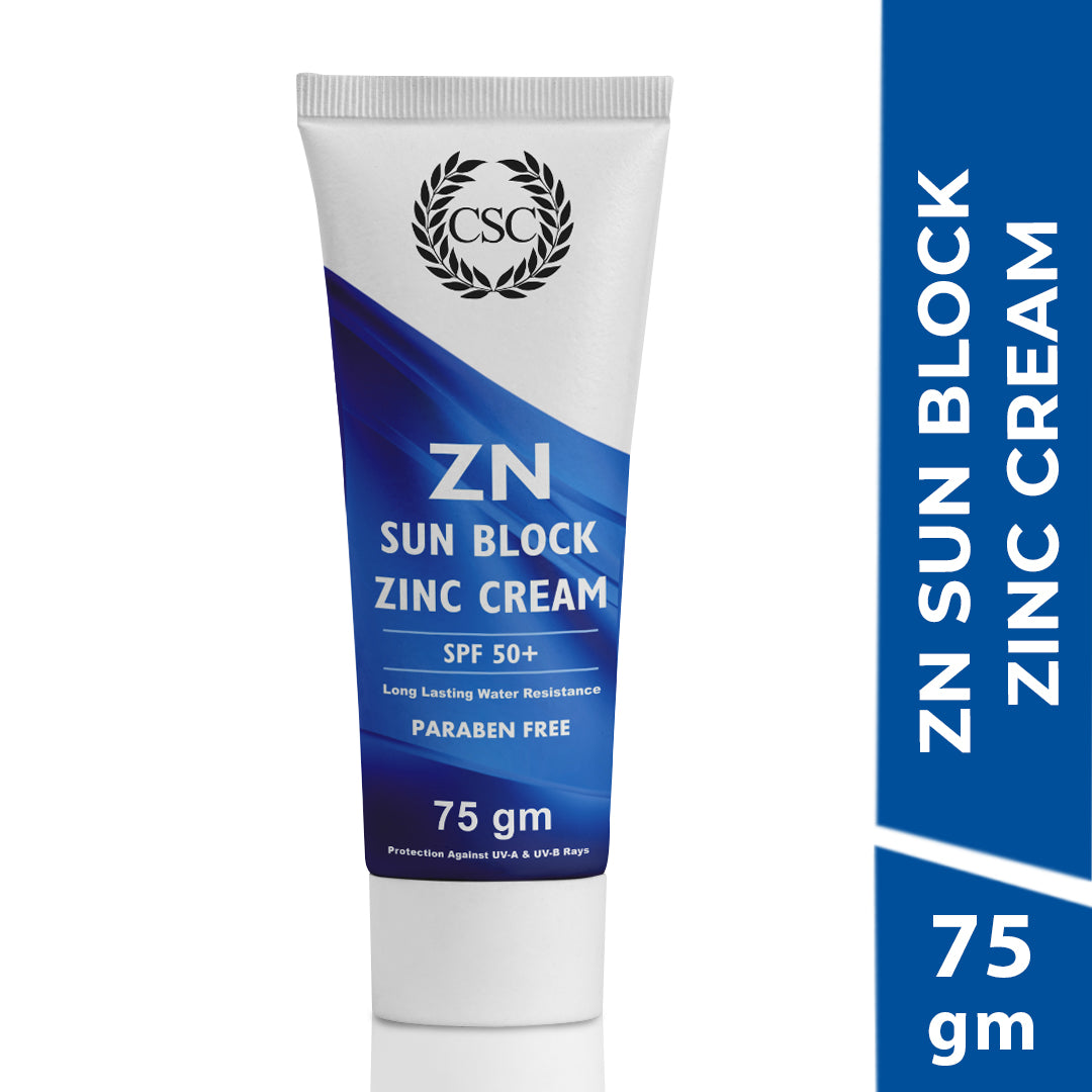 CSC ZN Sunblock Zinc Oxide Cream for Cricketers (Pack of 2) - Sweat & Water Resistant