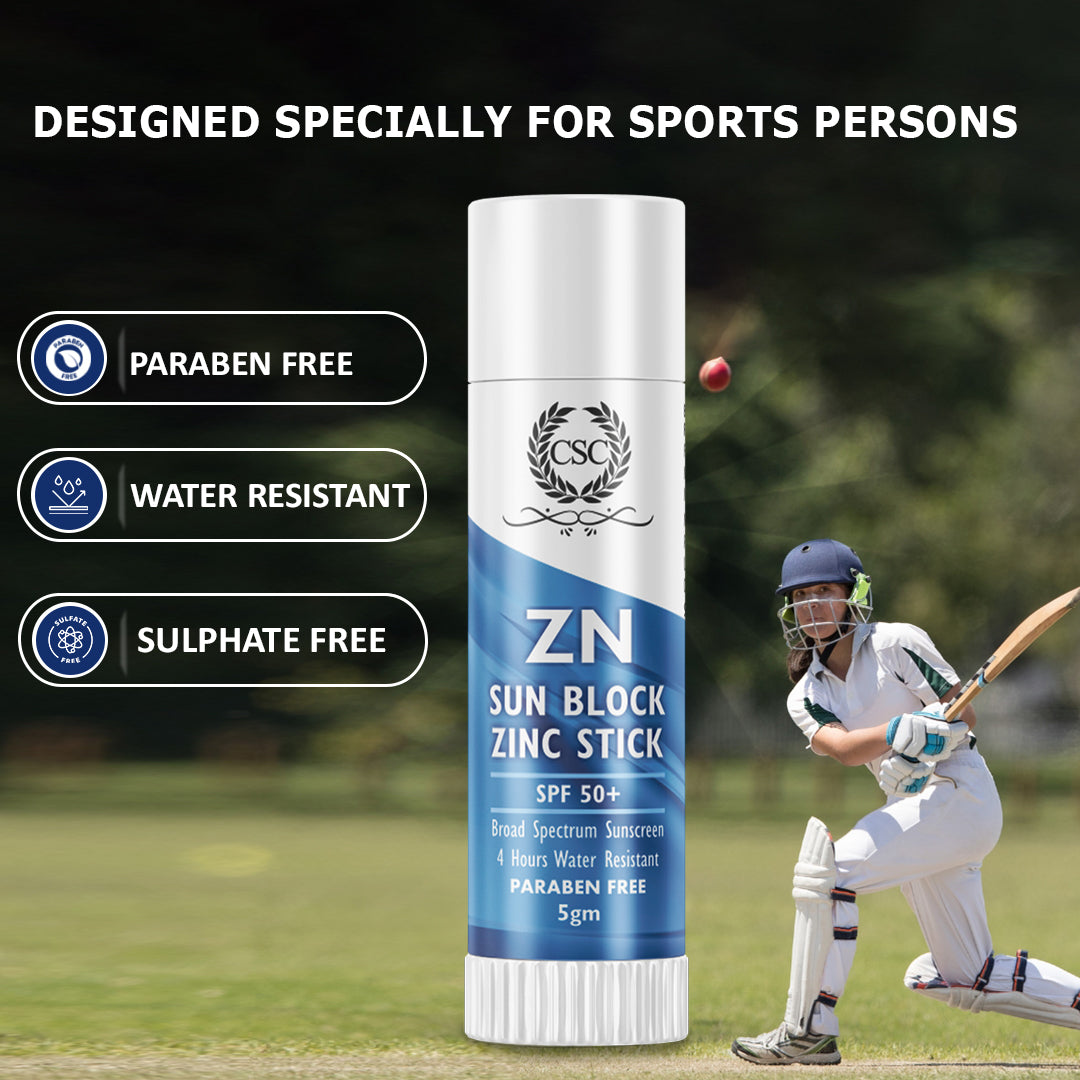Why zinc sunscreen is better for cricketers?
