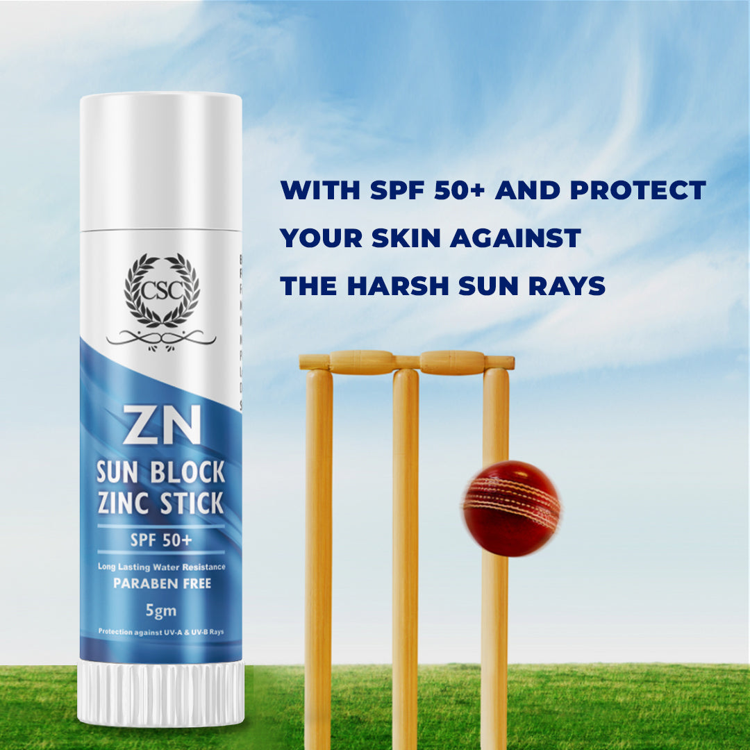 CSC ZN Sunblock Zinc Oxide Cream Stick - SPF 50+ Broad Spectrum