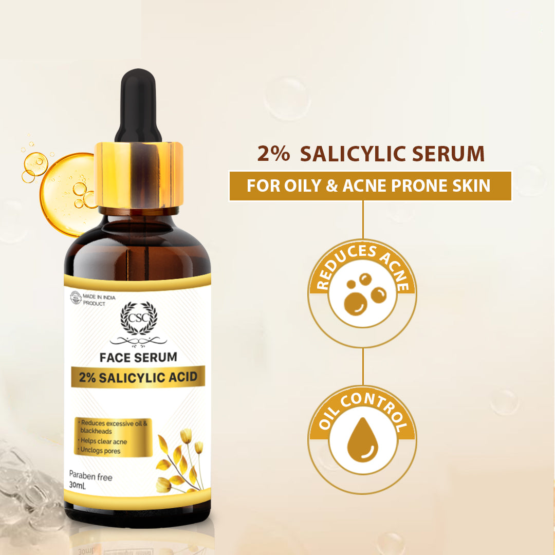 CSC 2% Salicylic Acid Serum For Acne Prone Skin Suit For All Skin Types- 30ml