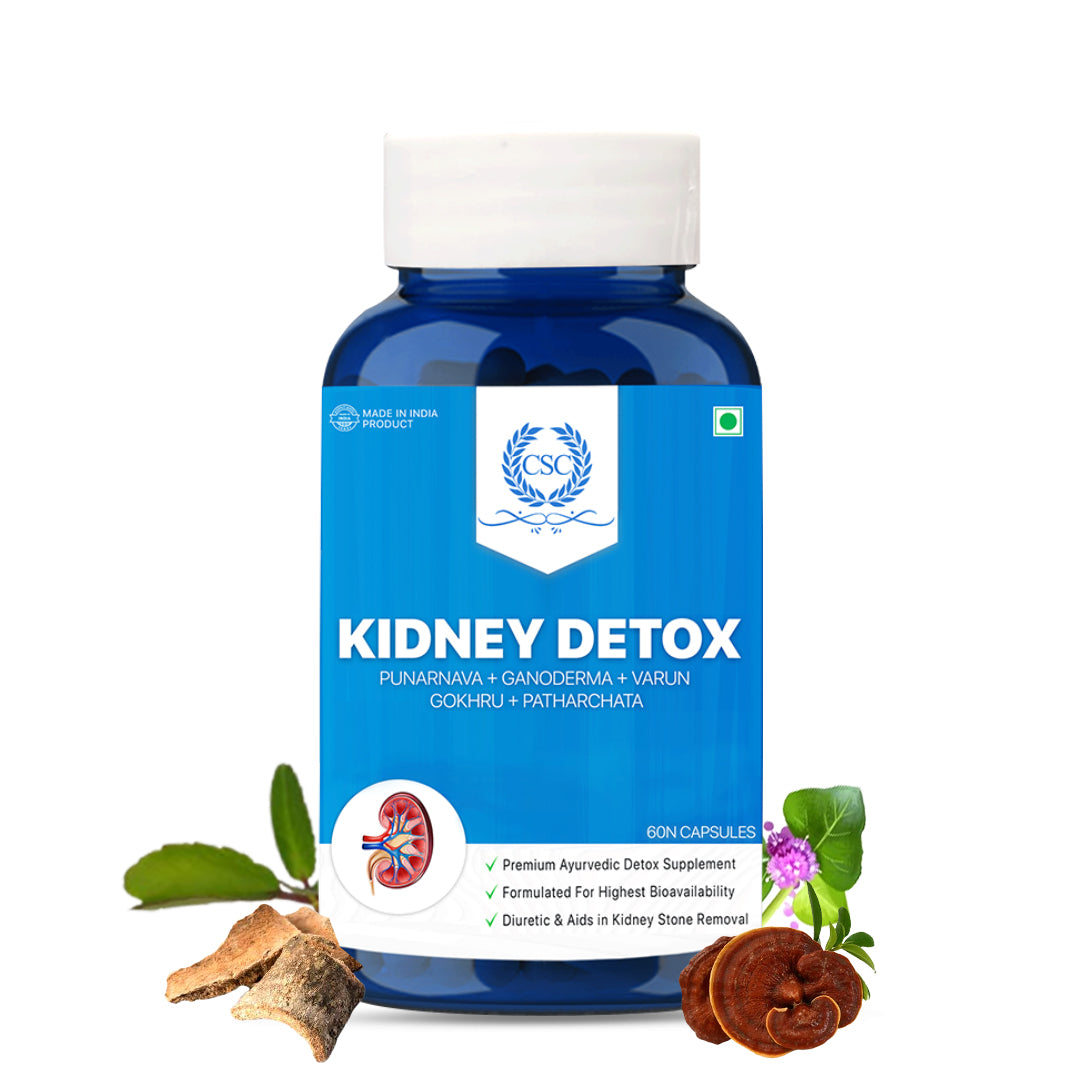 CSC Kidney Detox Supplement For Kidney Function- 60 Vegetarian Capsules